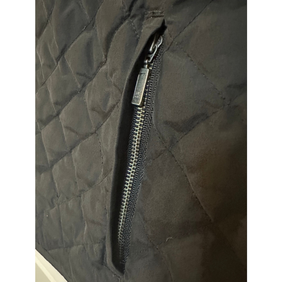 Women's Eddie Bauer Black Quilted Goose Down Vest Size Tall Large - Picture 5 of 10